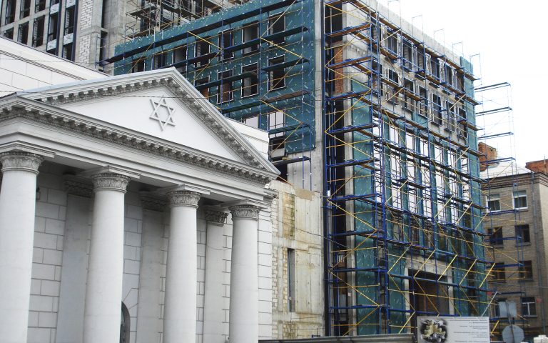 рамные леса на объекте